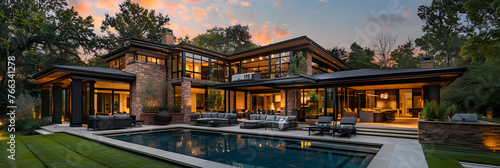  Beautiful home with amazing backyard. Generative ai 