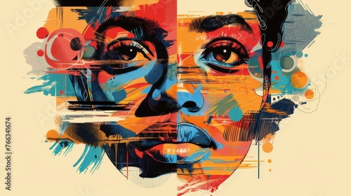 Expressive illustration vector art conveying the complex interplay of factors contributing to social disparity worldwide from systemic injustices to cultural barriers.