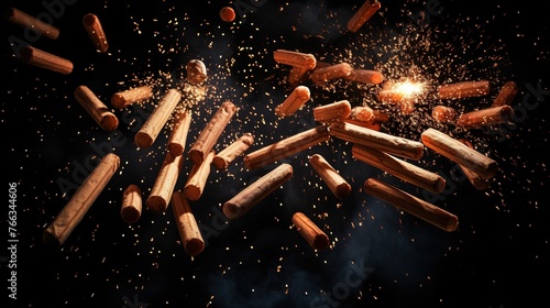 Dynamite sticks on dark background UHD wallpaper photo