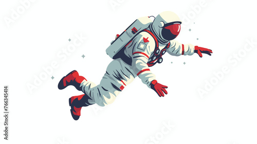 Illustration of a goddamn astronaut flat vector