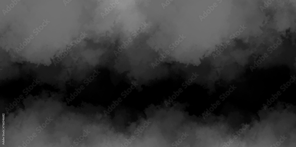 Abstract background with dark gray watercolor texture .white smoke vape dark gray rain cloud and mist or smog fog exploding canvas background .hand painted vector illustration with watercolor design . - obrazy, fototapety, plakaty 