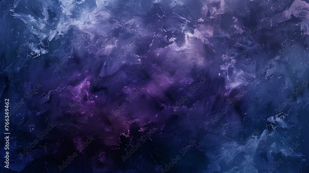 Obraz premium abstract texture turmoil dark purple color blending into dark blue and black color. generative AI
