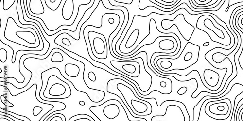 Abstract white topography vector background. Topography map art curve drawing. The concept of conditional geographical pattern and topography. Vector illustration.