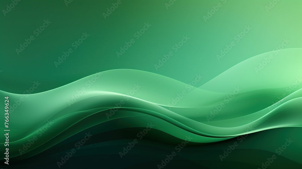 Obraz premium Gradient green abstract background UHD wallpaper