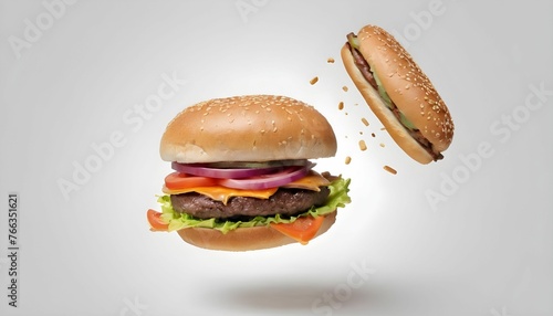 burger isolated 3
