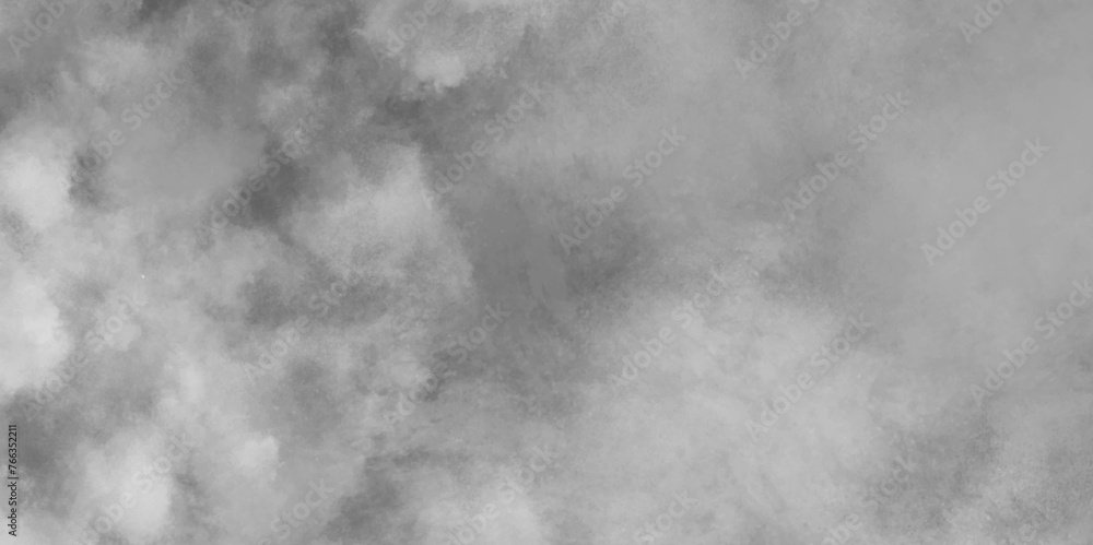 Abstract background with gray watercolor texture .white smoke vape gray rain cloud and mist or smog fog exploding canvas background .hand painted vector illustration with watercolor design .