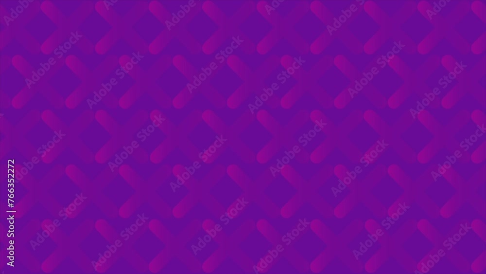 Animation video loop X icon moving on purple background Animation video loop X icon moving on purple background