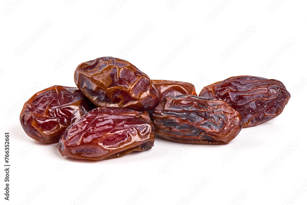 Raw Organic Medjool Dates, isolated on white background. Raw Organic Medjool Dates, isolated on white background.