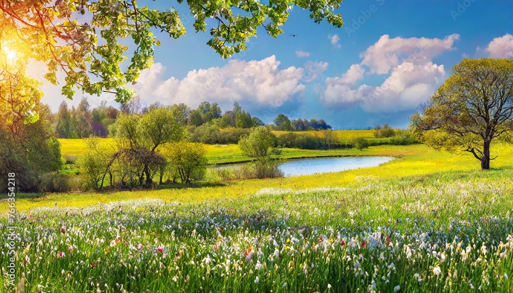 Obraz premium landscape with lake
