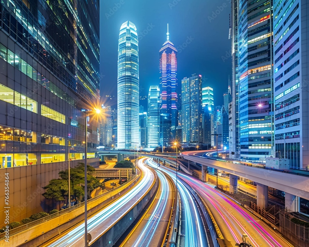 Fototapeta premium Integrated urban tech systems