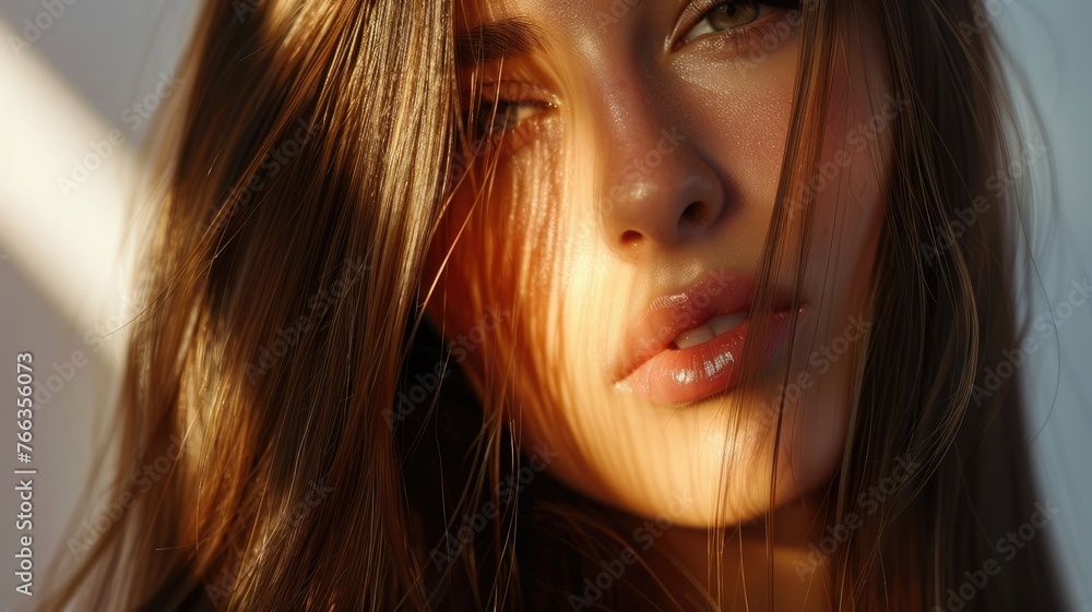 Sun-kissed strands of wavy brown hair - This sun-drenched hair exudes warmth with its wavy texture and sun-kissed highlights Sun-kissed strands of wavy brown hair - This sun-drenched hair exudes warmth with its wavy texture and sun-kissed highlights