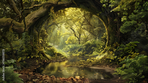A hidden thing in the heart of the forest, a world untouched by time, nature's hidden wonders