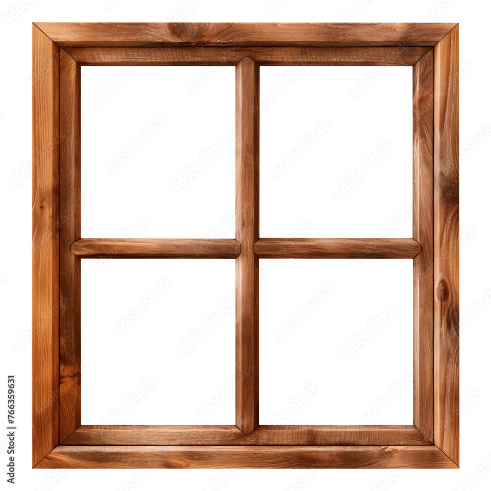 Wooden window isolated on white background Wooden window isolated on white background