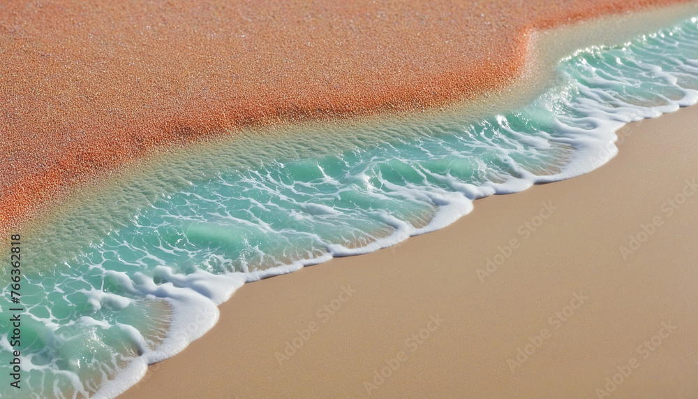 Rainbow colored sand isolated on background with copy space colorful background
