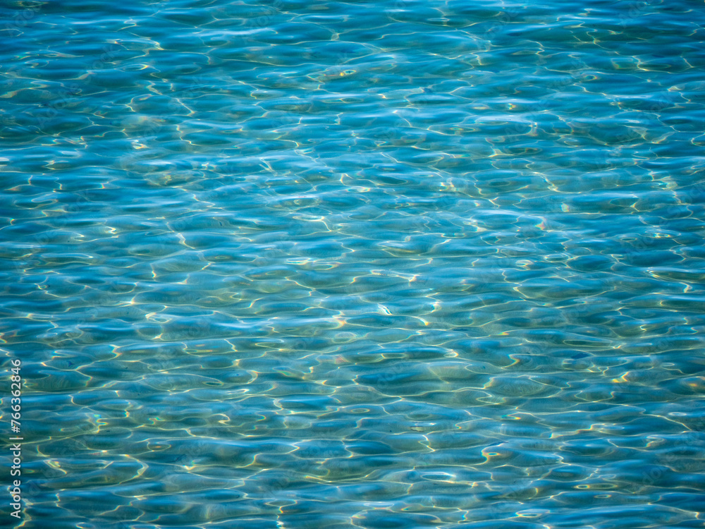Water surface in the bay of Ogliastro Marina in Italy. Water surface in the bay of Ogliastro Marina in Italy.