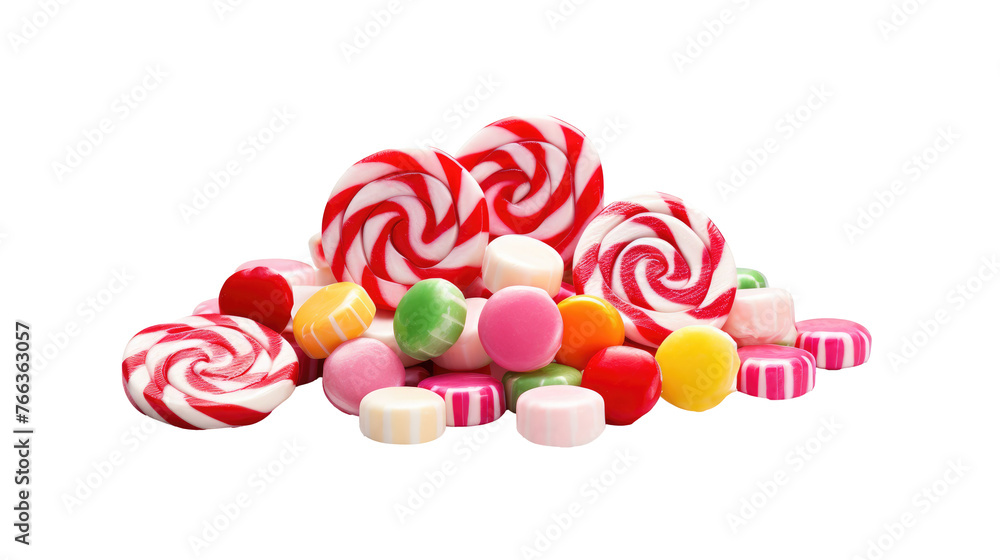 Candy on white isolated on clear png background and transparent background. Bakery and pastry concept for cafe and restaurent, AI generative. Candy on white isolated on clear png background and transparent background. Bakery and pastry concept for cafe and restaurent, AI generative.
