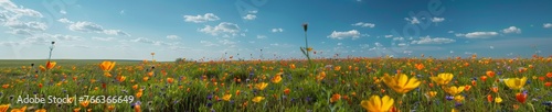 Spring Prairie in Full Bloom  Styleraw Perspective Generative AI