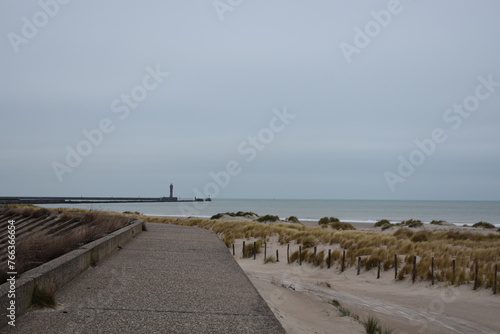 Belgium s coast in winter with sandstorms and sunshine