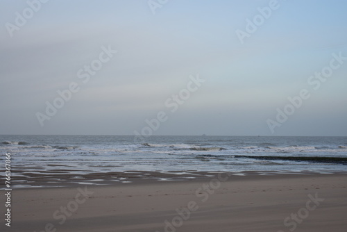 Belgium s coast in winter with sandstorms and sunshine