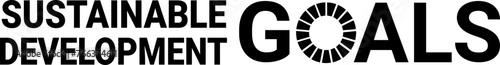 Sustainable Development Goal (SDG) horizontal logo black version for no-UN entities system