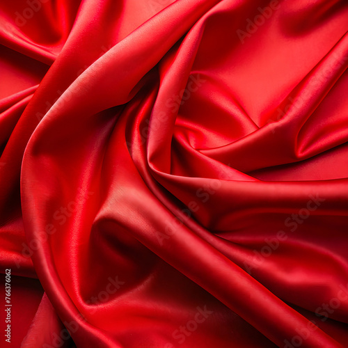 Fabric red satin background