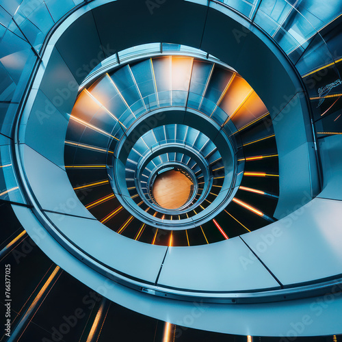 Spiral staircase Modern Architecture detail Abstract Background 
