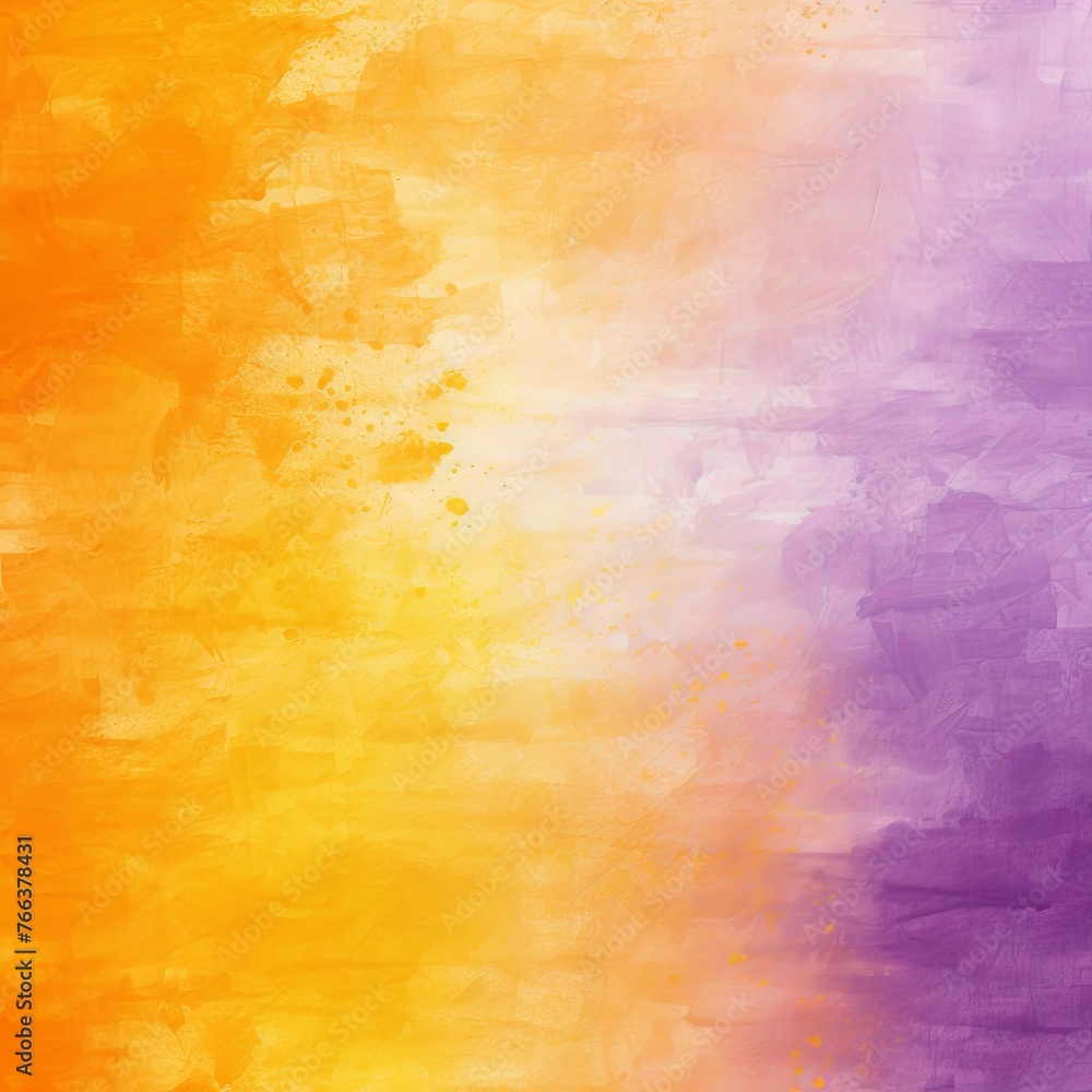 Yellow purple orange, a rough abstract retro vibe background template or spray texture color gradient 