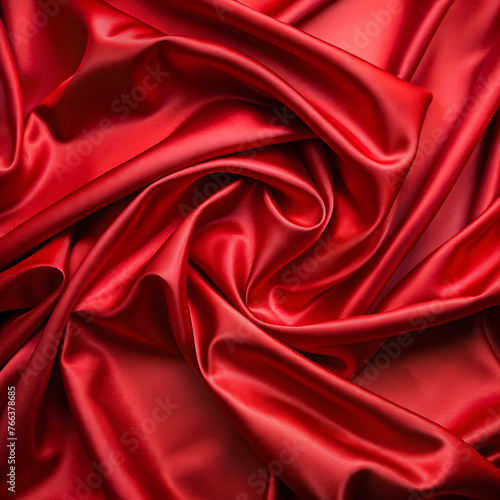 Fabric red satin background