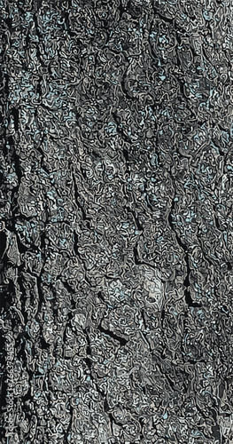 Vector illustration of Pistacia vera tree bark background and texture.
