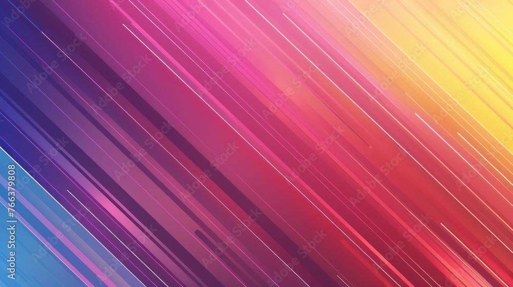 The colorful gradient background is energized by dynamic lines and speed effects, creating a lively visual.
