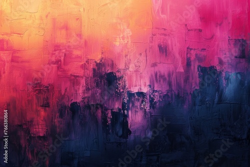 Bright and Bold Colorful Canvas. Modern Abstract Art Background. Created by Generative AI.