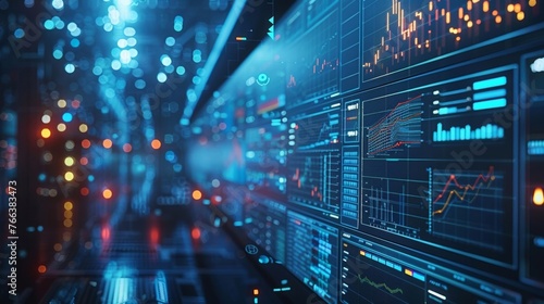 Wallpaper Mural Optimizing your portfolio with advanced technology - the future of asset management on a virtual screen. Torontodigital.ca