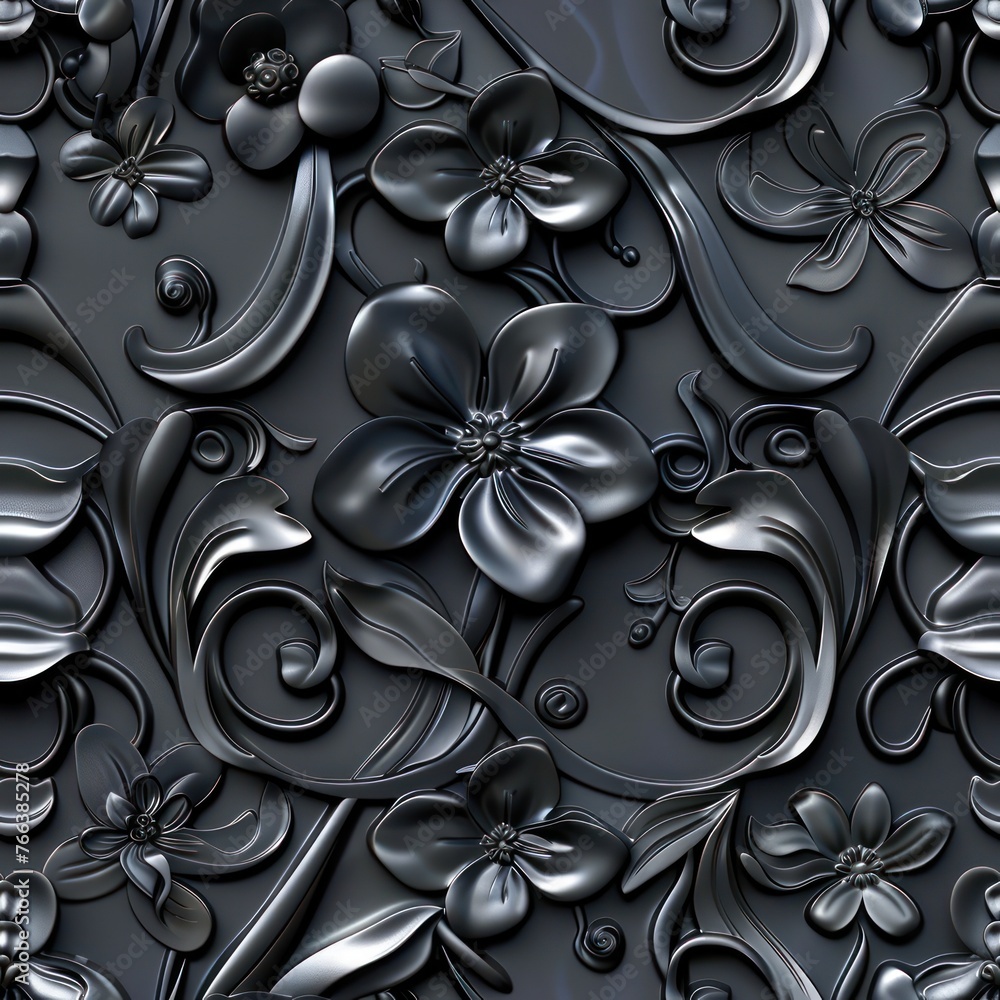 Elevate your space with a 3D floral seamless tile suitable for ceiling backgrounds.
Elevate your space with a 3D floral seamless tile suitable for ceiling backgrounds.