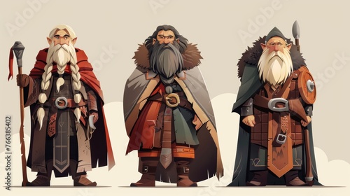 Vector character design inspired by the epic adventures of Middle Earth blending fantasy elements with timeless storytelling.