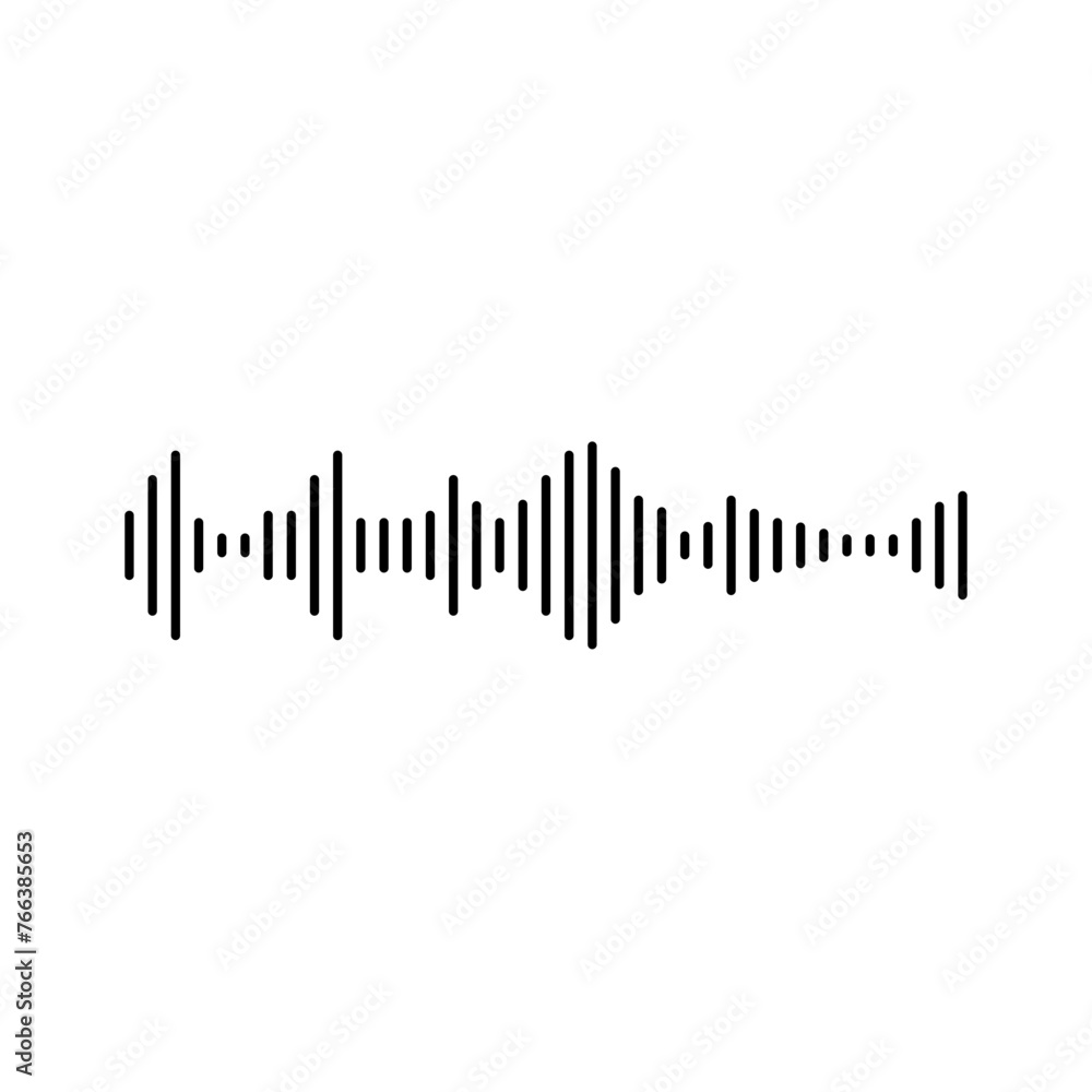 Equalizer wave icon. EQ Vector Illustration.