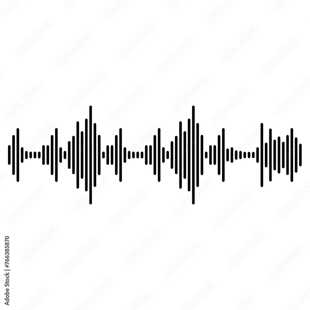 Equalizer wave icon. EQ Vector Illustration.