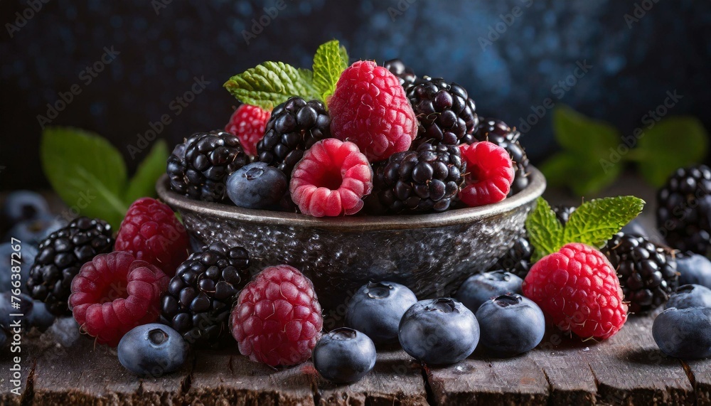 berries in a bowl berries in a bowl