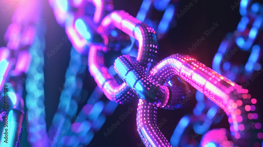 The security background concept is depicted through a futuristic backdrop adorned with a colorful chain, representing safety, interconnectedness, and strength in unity.
The security background concept is depicted through a futuristic backdrop adorned with a colorful chain, representing safety, interconnectedness, and strength in unity.