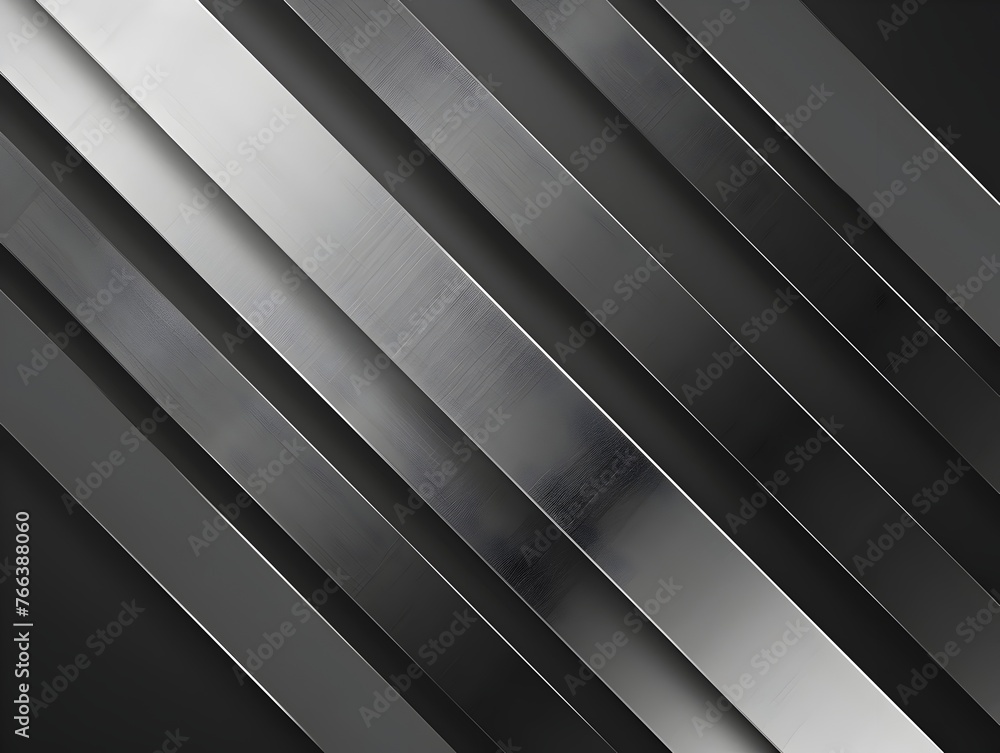 Fototapeta premium Dramatic Diagonal Lines in Contrasting Monochrome Tones Creating a Striking Abstract Graphic