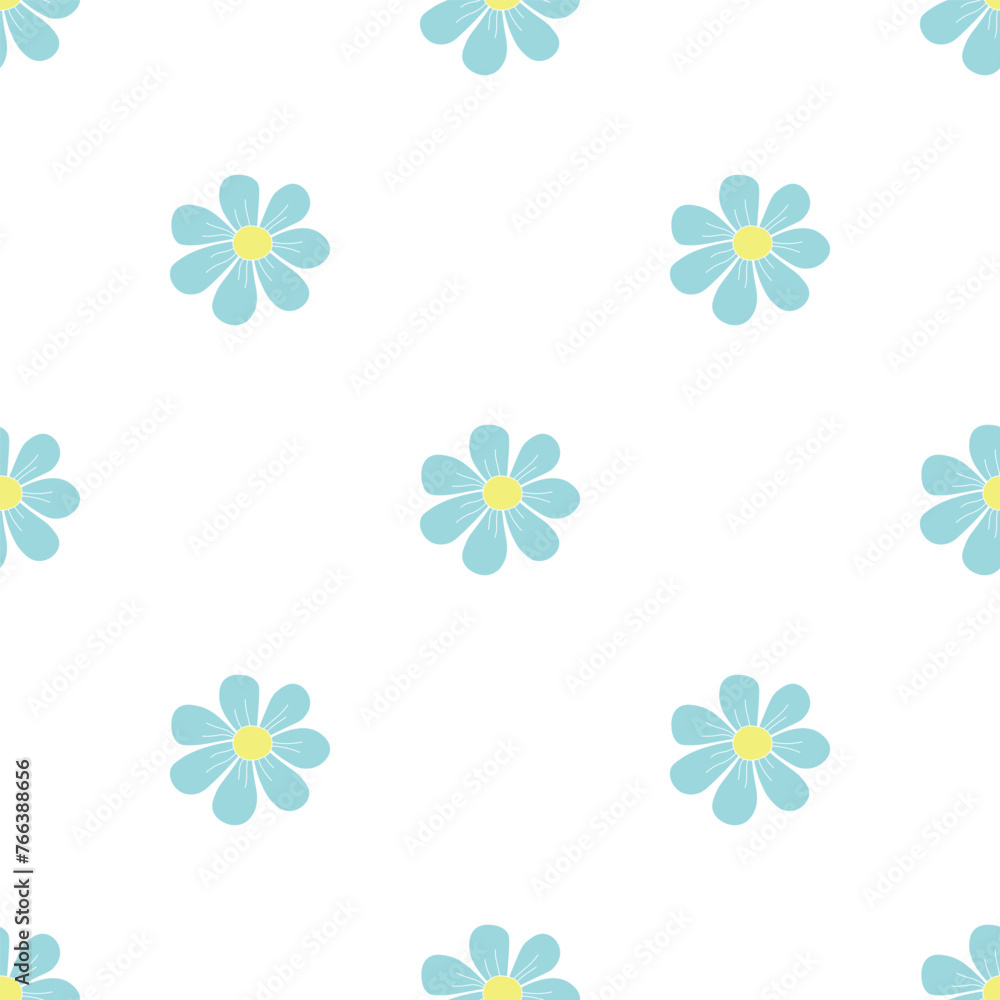 Spring floral pattern. Seamless pattern with flowers