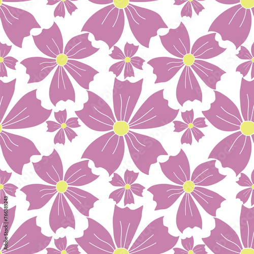 Spring floral pattern. Seamless pattern with flowers