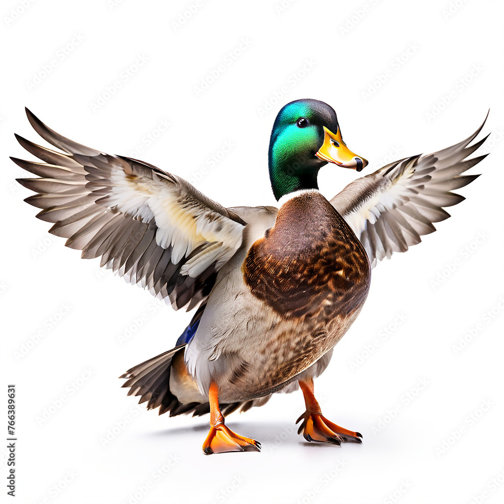 duck isolated on white duck isolated on white
