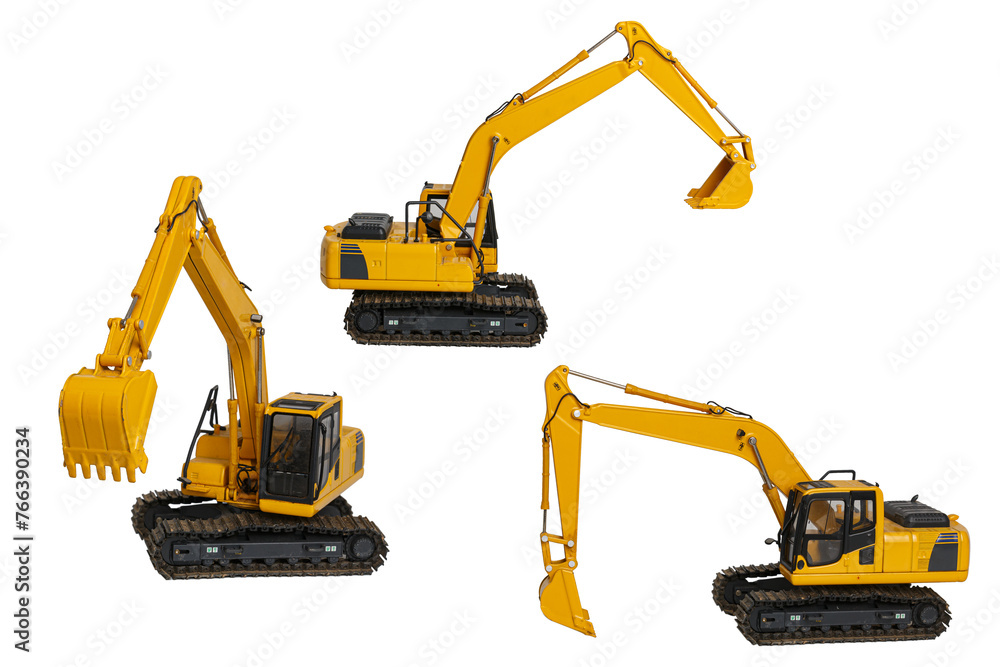 Crawler Excavator on isolated white background. Crawler Excavator on isolated white background.
