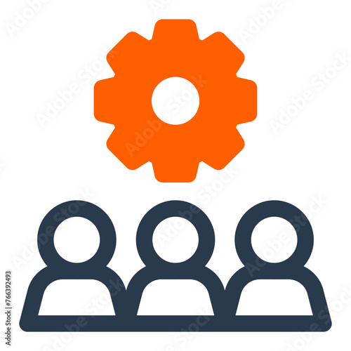 Committee Discussion Forum in The Boardroom Vector Icon Illustration