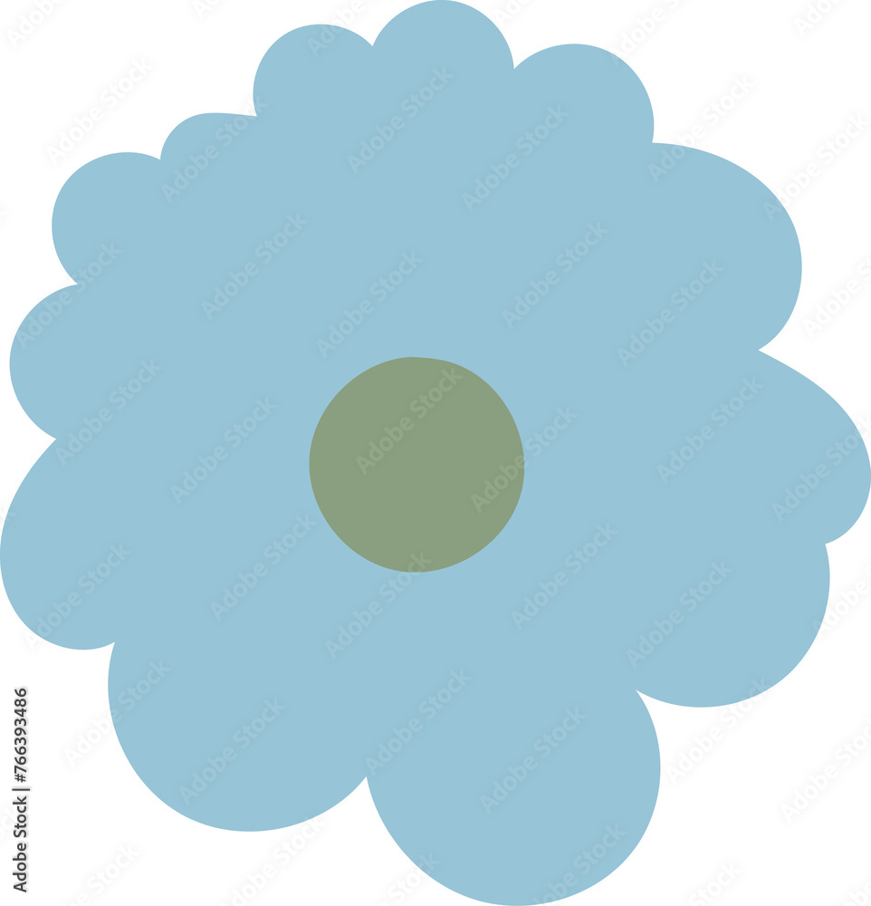 Flower leaves summer card elements spring illustration Flower leaves summer card elements spring illustration