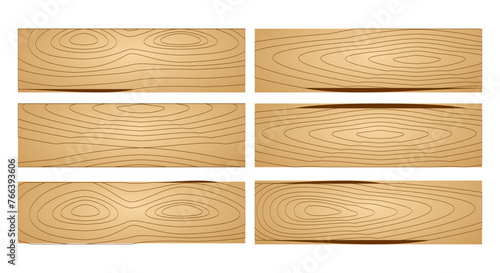 Wood texture vector set. brown wood pattern. flat design vector illustration isolated on white background.