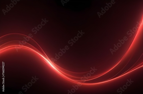 shiny smooth red light streak wave background