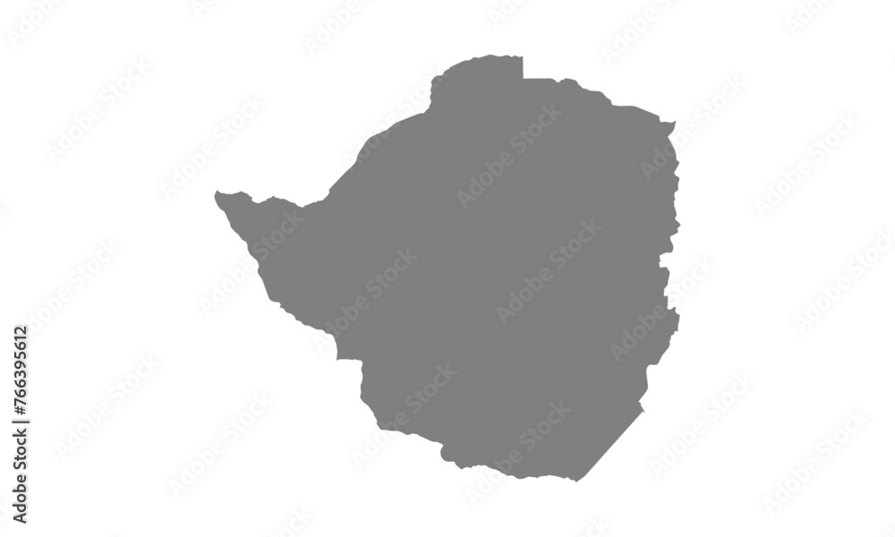 Fototapeta premium Map of Zimbabwe