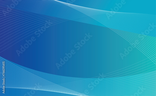 abstract blue background with dynamic wave line
