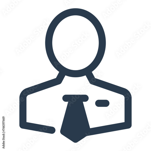 Chief Executive Officer in The Boardroom Vector Icon Illustration